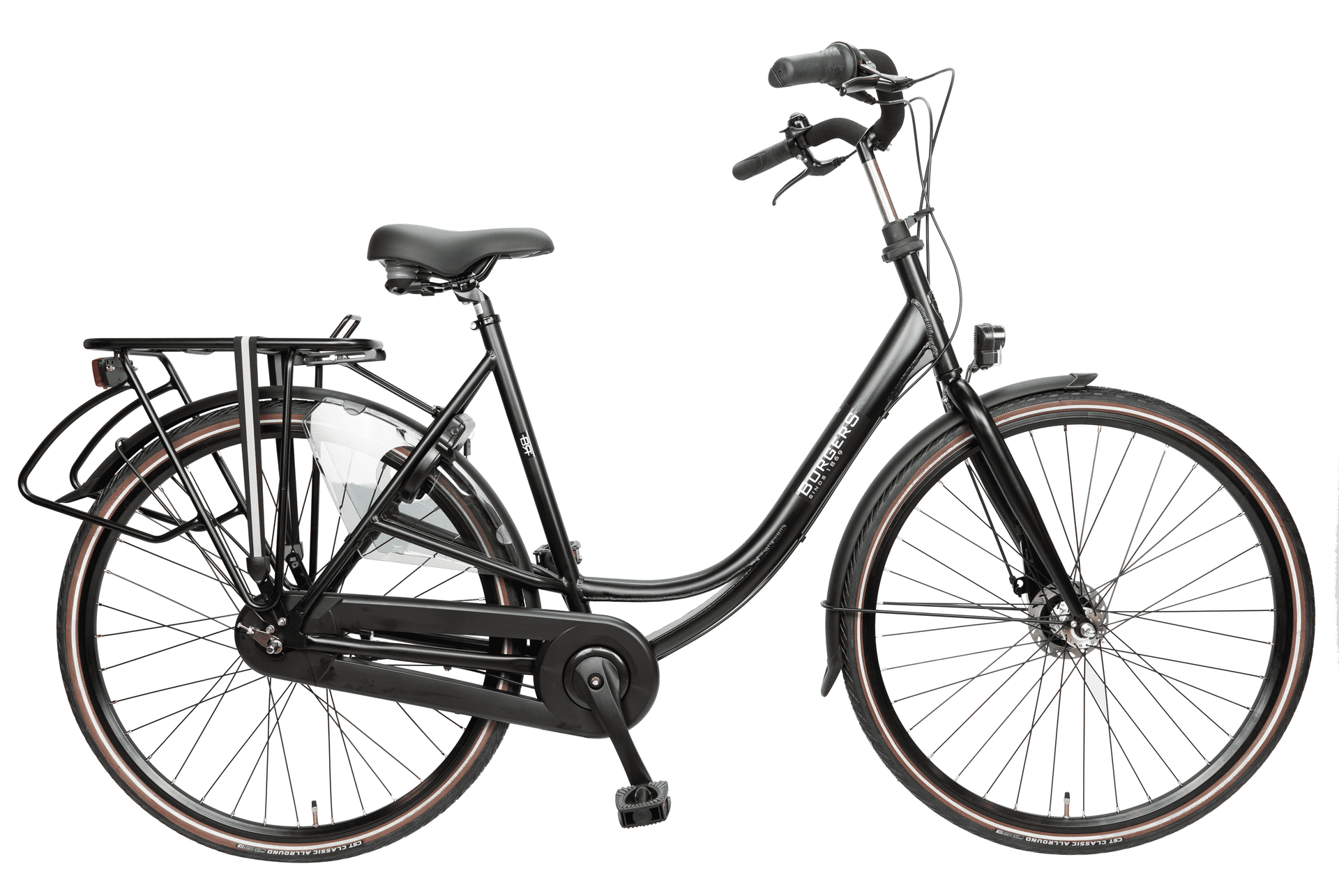 De burgers moederfiets, de ideale fiets voor uw voor en achter zitje, met verlaagde instap.